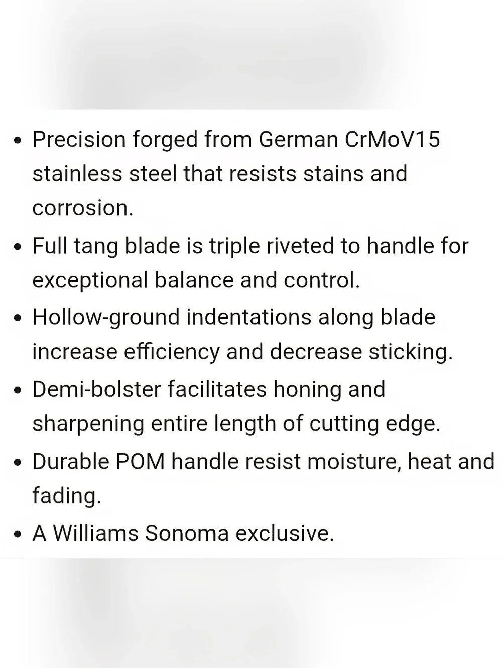 Williams Sonoma Elite Santoku Knife, 7